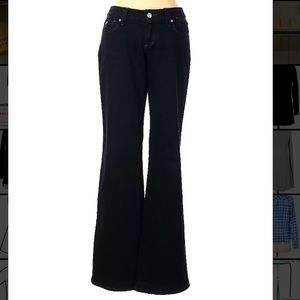 Paige Premium Denim Black Flare jeans, low rise 28